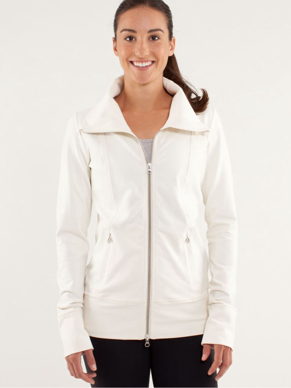 Lululemon Daily Yoga Jacket Polar Cream Size 4